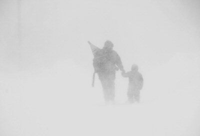 HEADING INTO A WHITEOUT, H