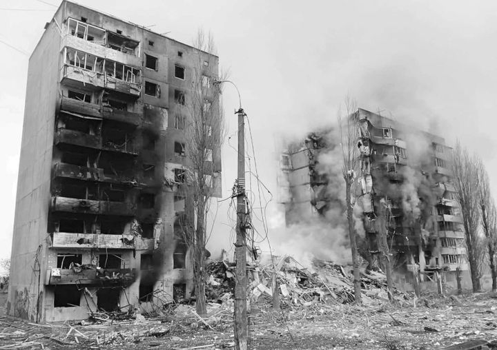 RUSSIAN BOMBS are destroying Kharkiv, the second largest city of Ukraine and hometown to Irina and Denis Karzov and their children. They live in Pocologan today and worry about friends and f