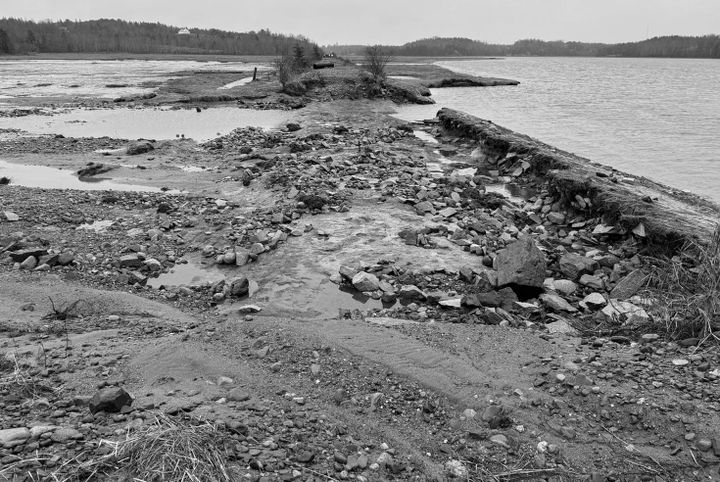 THE DOWN EAST SUNRISE TRAIL in Machias sustained heavy damage as a result of the flood event on March 10, being the third major flood event of the winter season. The Maine Department of Tran