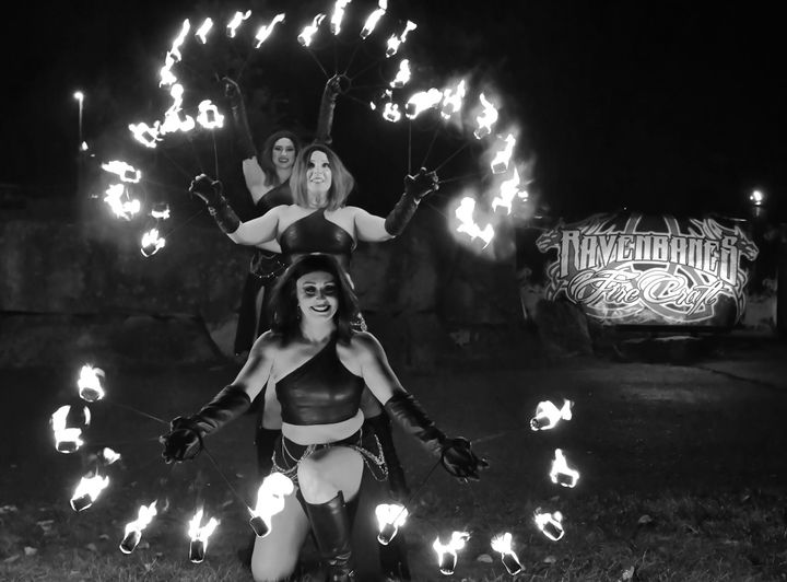 RAVENBANE'S FIRECRAFT performed multiple times throughout the Eastport Pirate Festival, held September 6, 7 and 8. See this issue for more photos of the festival. (Don Dunbar photo)