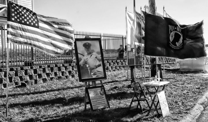 NATIONAL POW/MIA RECOGNITION DAY was observed on September 16 throughout the U.S. including with this display outside the U.S. Coast Guard Station in Eastport. Along with the 'table set for 