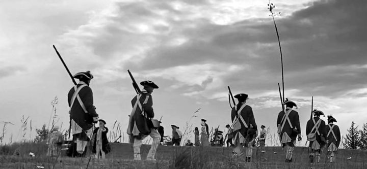 OVER 100 PEOPLE made their way to Middle River Park in Machias to enjoy a piece of history reenacted on the hills and banks of the river. Members of the Revolutionary War Reenactors of Downe