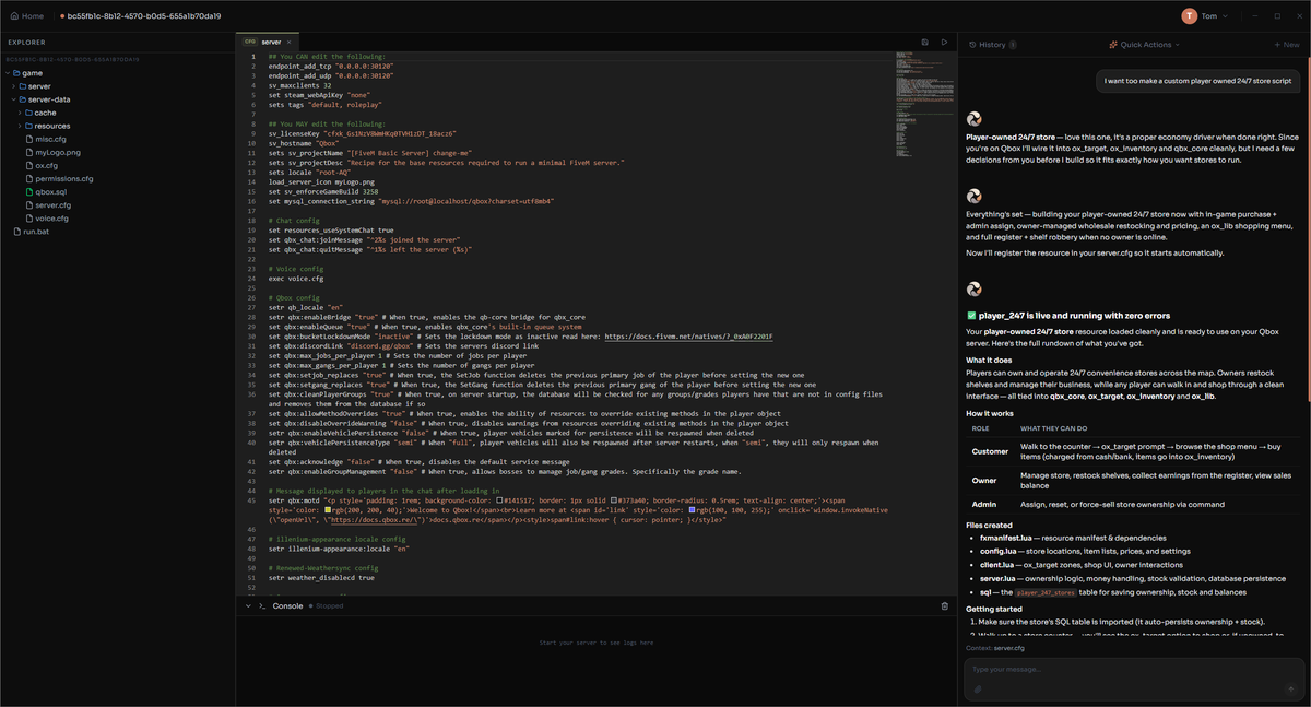 FiveM AI: Build Complete Servers and Scripts with Ovan AI