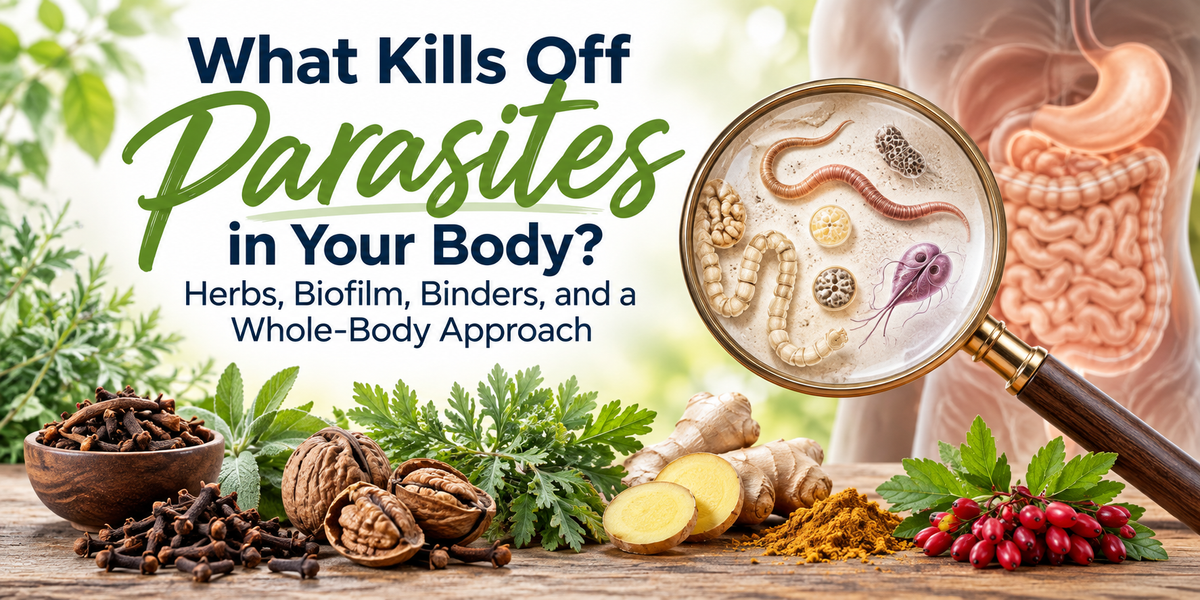 What kills off parasites in your body? Herbs and natural ingredients used for parasite cleansing.