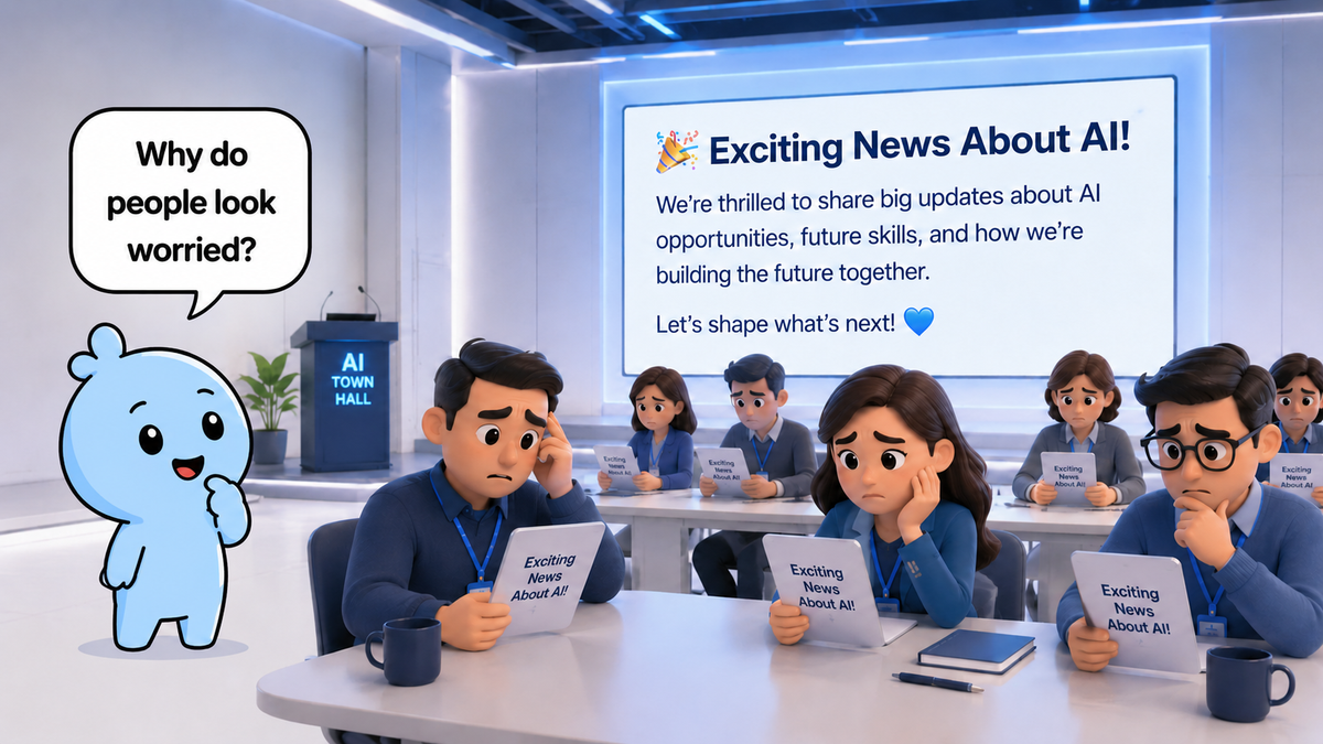 The Blue Blob and the Very Exciting AI Email