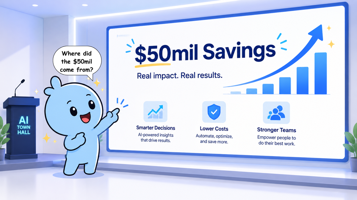 The Blue Blob and the AI Benefit Savings Number