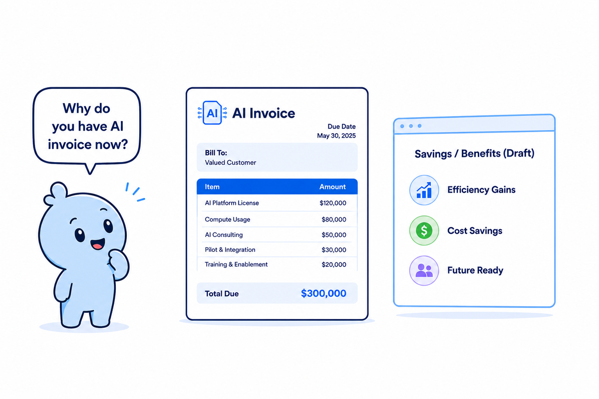 The Blue Blob and the Very Real AI Bill