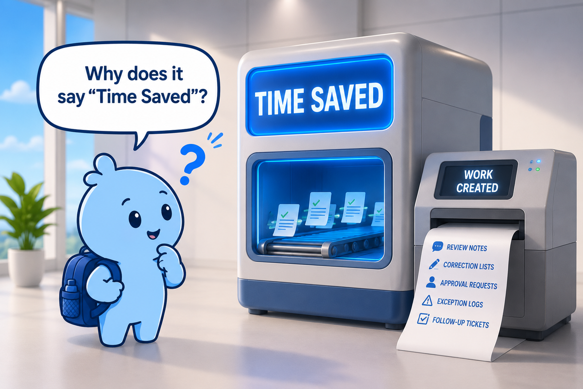 The Blue Blob and the Time-Saving Machine