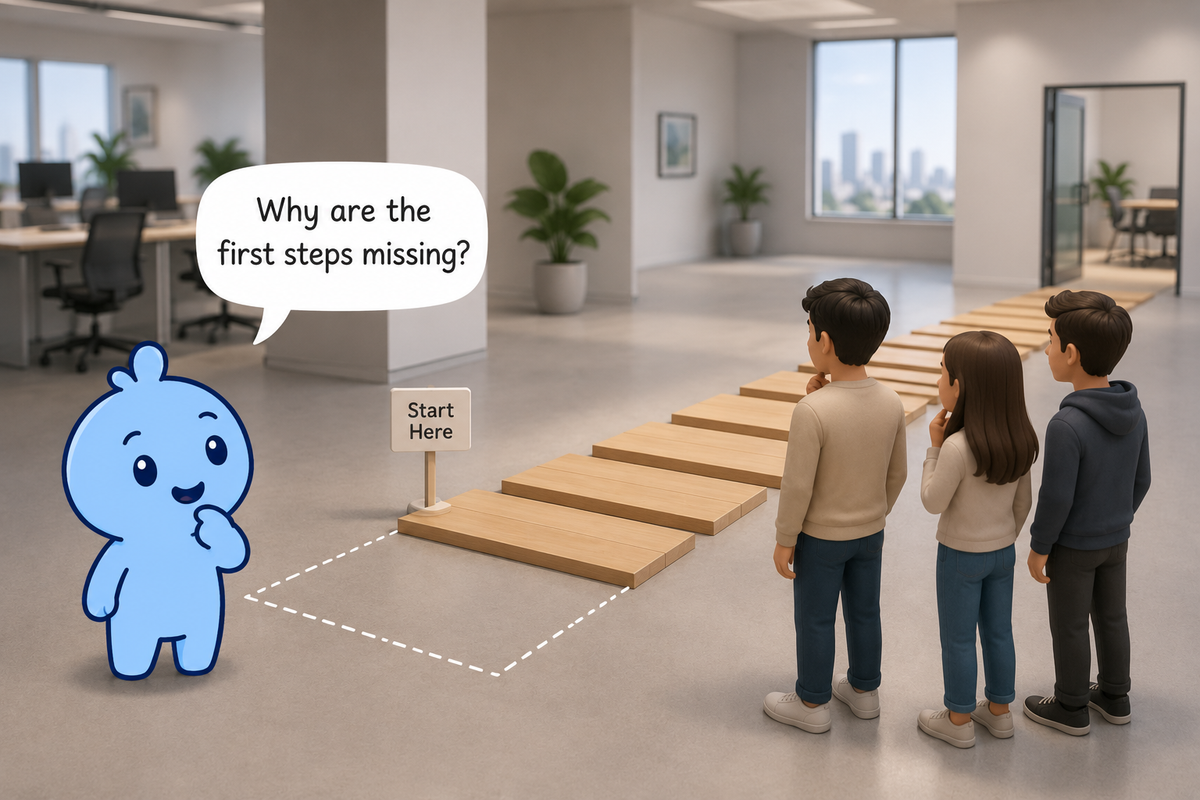 The Blue Blob and the Missing Footpath