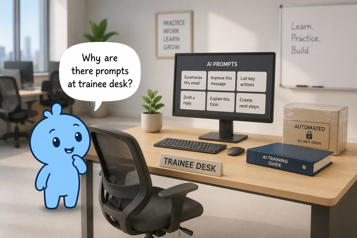 The Blue Blob and the Prompt Practice Desk
