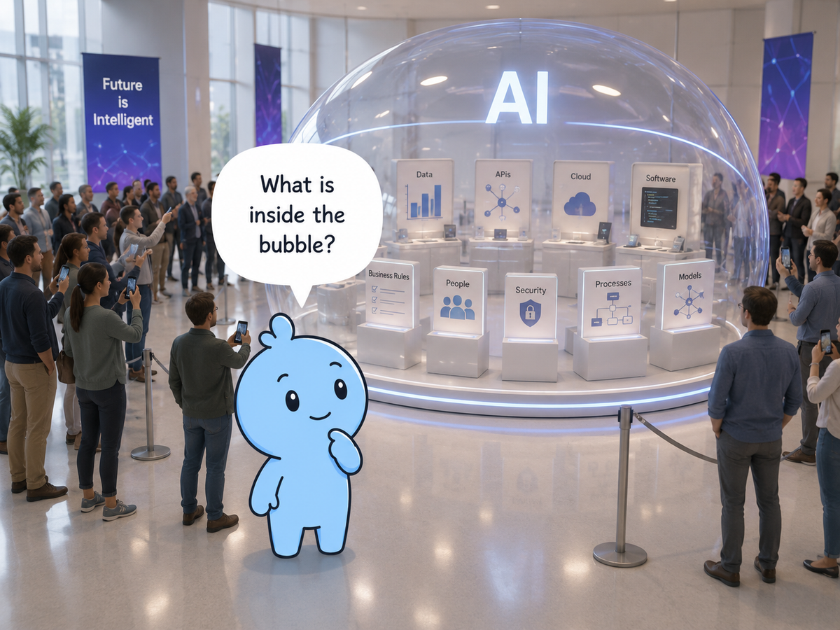 The Blue Blob and the Giant Bubble