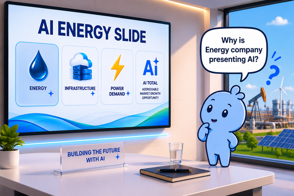 Chaos:The Blue Blob and the AI Energy Slide