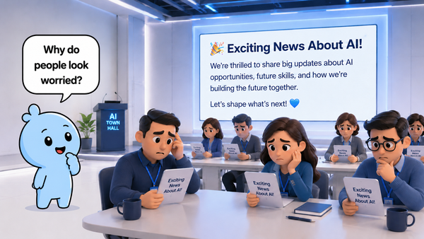 The Blue Blob and the Very Exciting AI Email