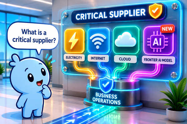 The Blue Blob and the New Critical Supplier