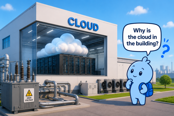 The Blue Blob and the Cloud In the Building