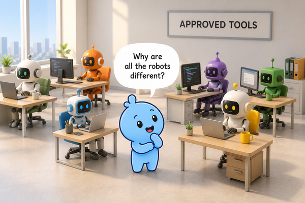 Chaos: The Blue Blob and the Secret Robots