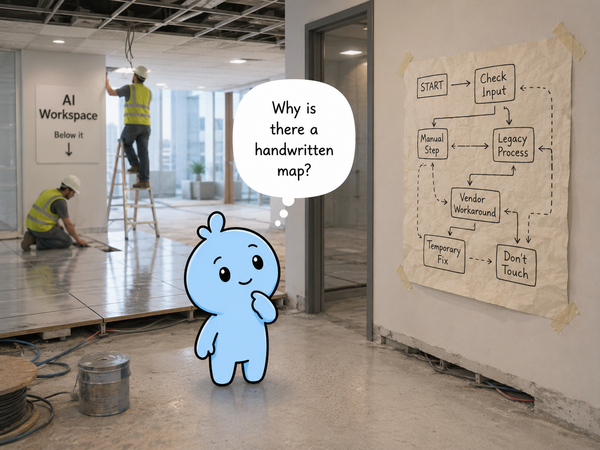 The Blue Blob and the New Floor