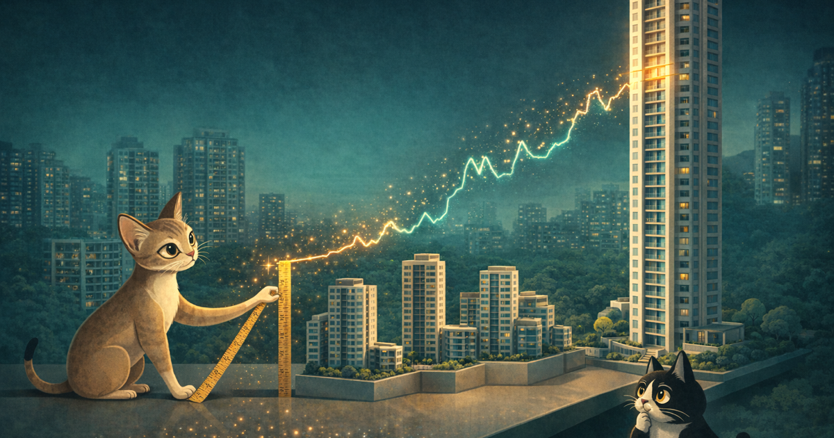 Atlas filters noisy quarterly private condo PSF movement from real resale signal.