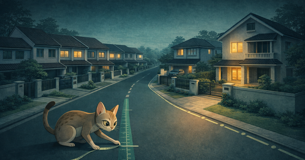 Atlas compares different classes of landed homes on one street.