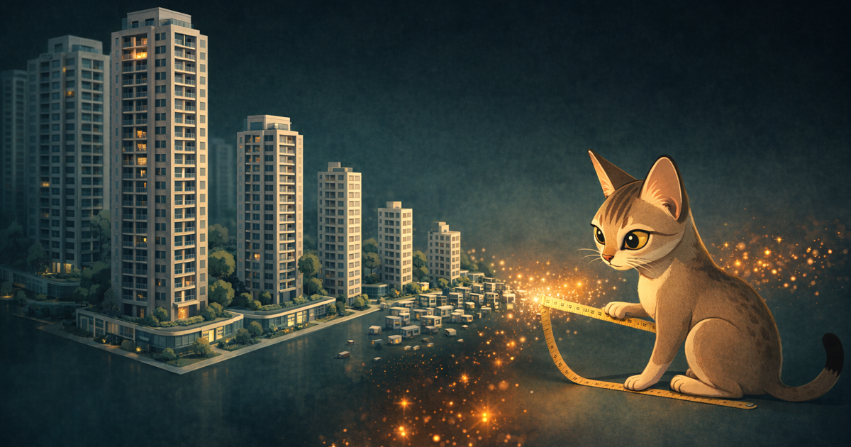 Atlas filters noisy quarterly private condo PSF movement from real resale signal.