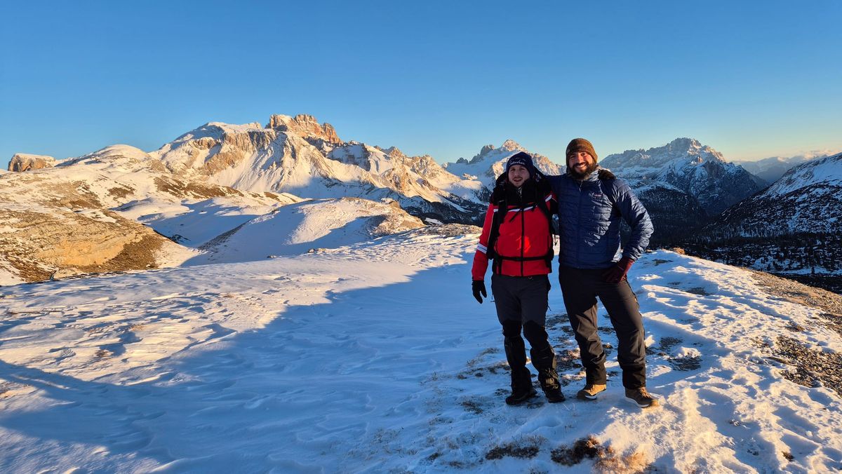 The Fanes Dolomites loop in winter (Pederü, Fanes, Sennes)