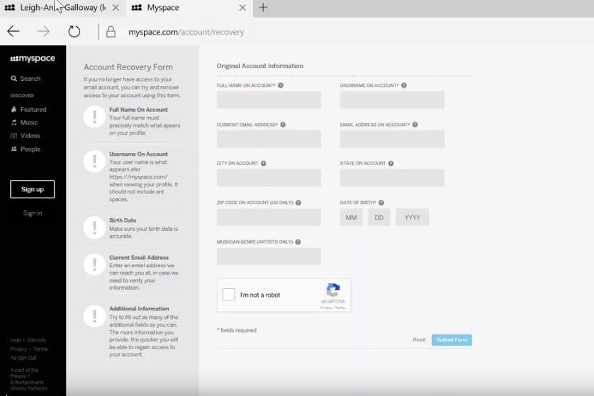 Video - Exploiting MySpace Vulnerability