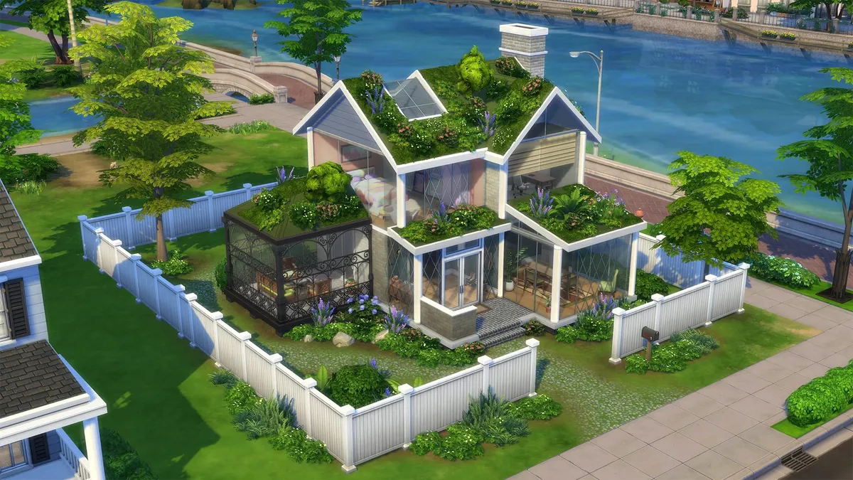 The Sims 4 update: glass walls and rooftop plants