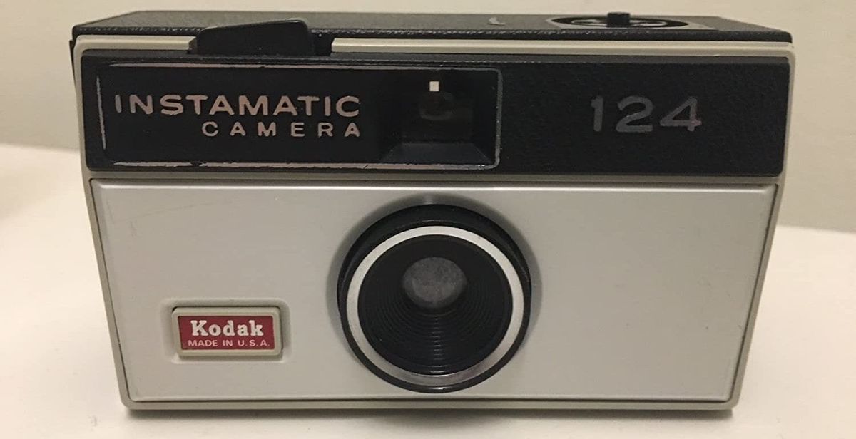 A close-up shot of a Kodak Instamatic Camera