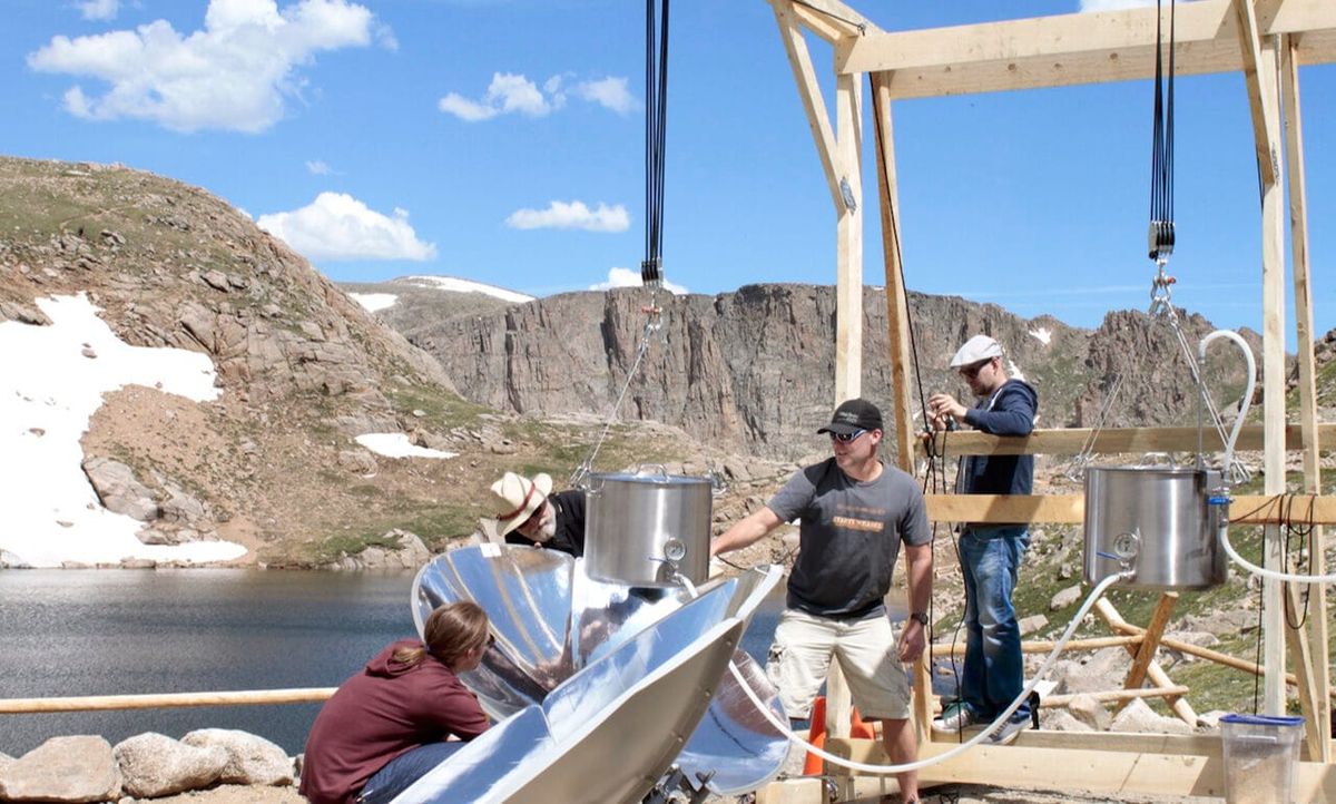 A behind-the-scenes shot from the show "Brew Dogs"