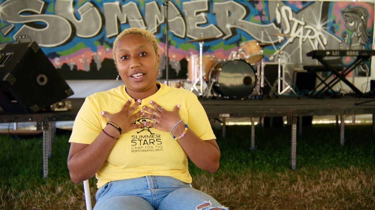 A screenshot from a Summer Stars Camp interview