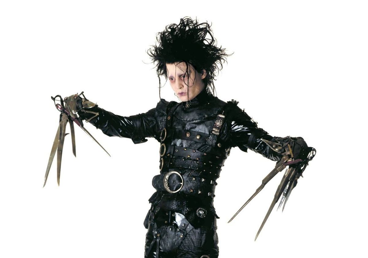 Edward Scissorhands as a video editor