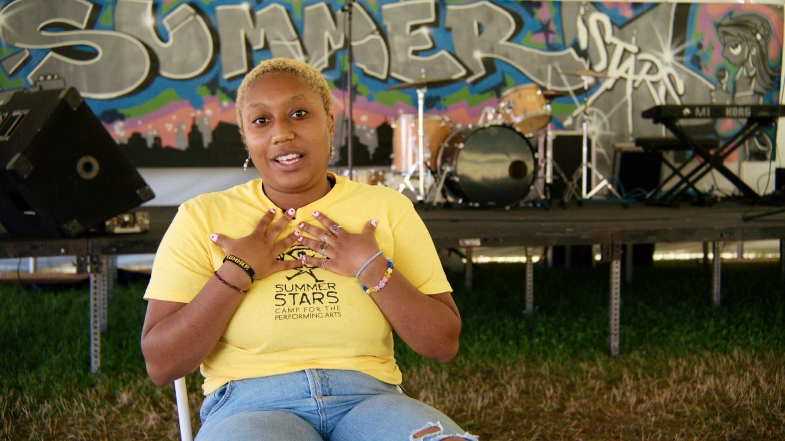 A screenshot from a Summer Stars Camp interview
