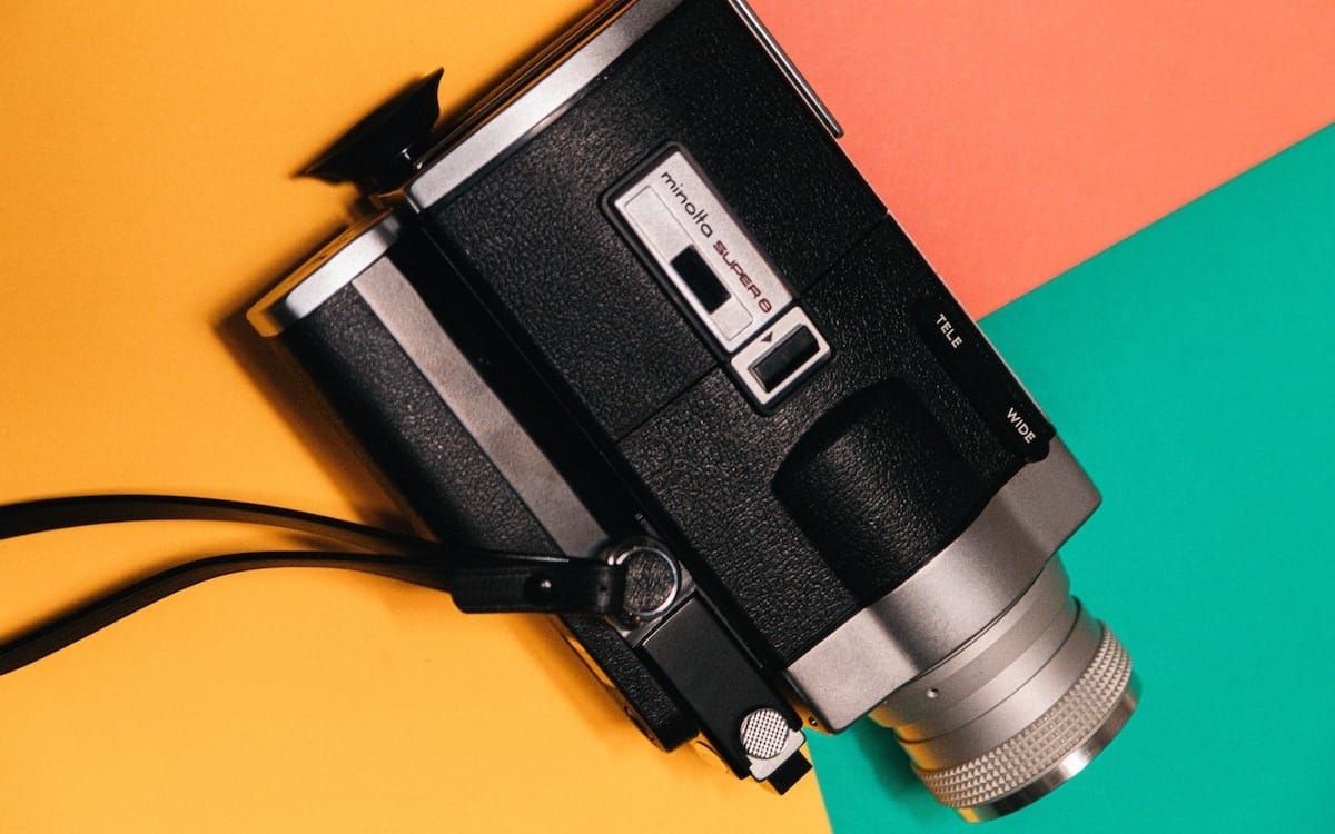 black and gray video camera