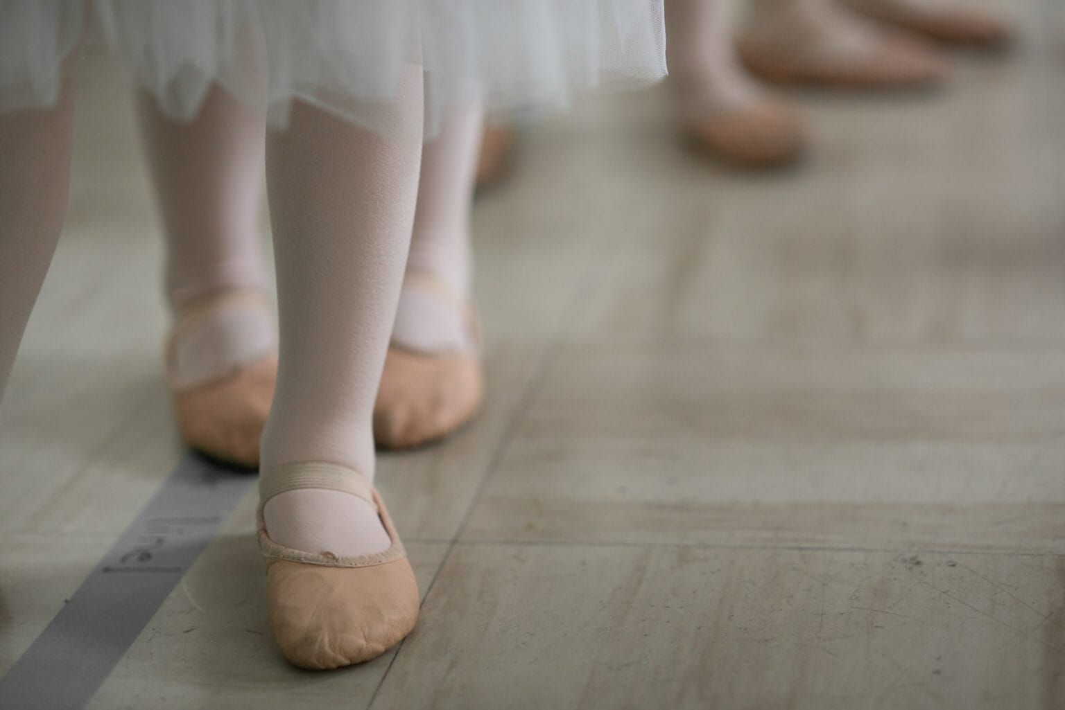 A row of ballerinas