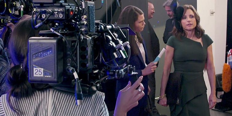On the set of "Veep" with multiple cameras
