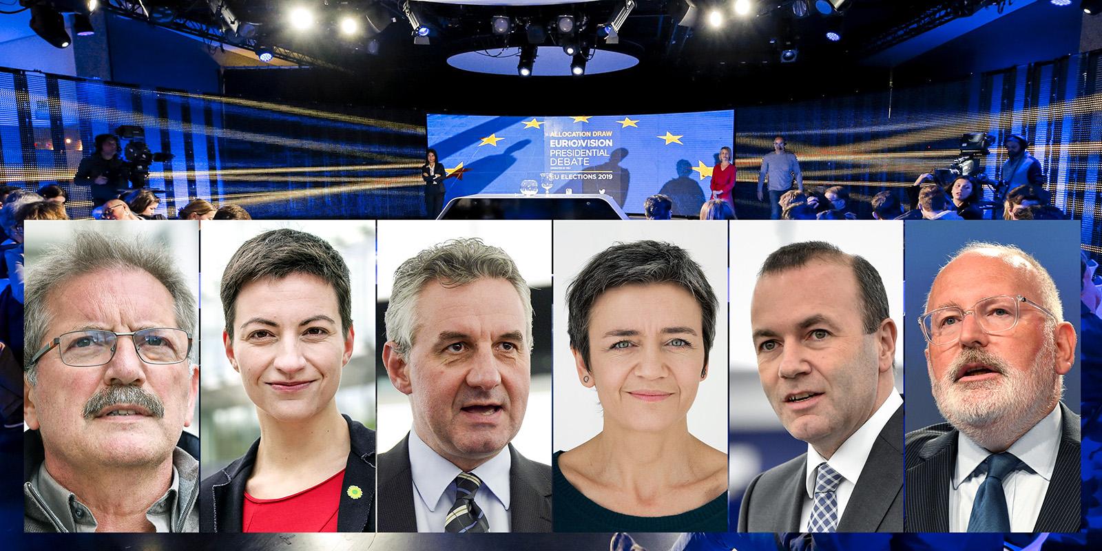 Колаж от снимките на шестимата участници