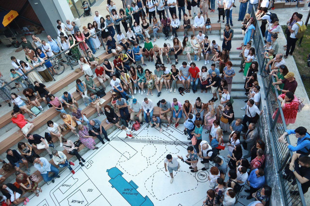 Откриването на изложбата „Тоталпроект“ © Cahaya Eleven и Йордан Йорданов