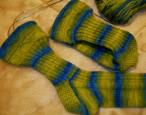 Thunder Lizard socks.