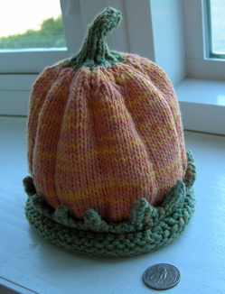 Pumpkin hat.