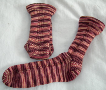 Completed Boom Socks.