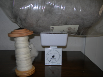 Cormo singles and Targhee fibre.