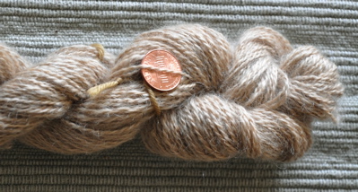Tea dyed skein.