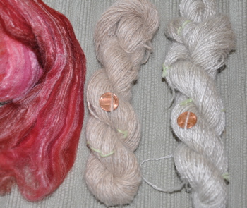 Two skeins spun.
