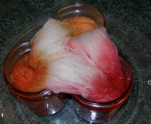 Sock yarn in progress.