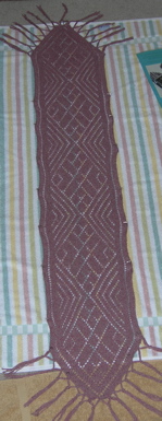 Finished Faina Scarf.