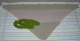 Prairie Shawl blocking.