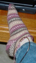 Simple Stripes sock.