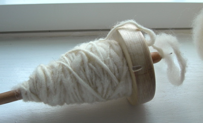 Spun yarn.