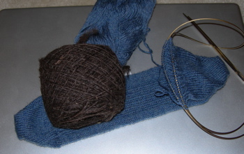 Wheel spun and a sock.