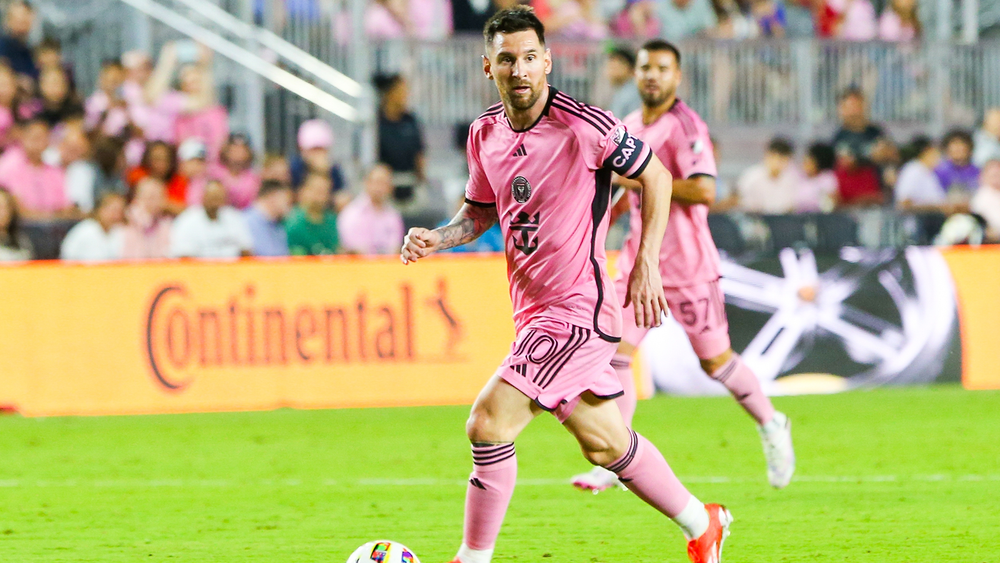 Lionel Messi playing with Inter Miami